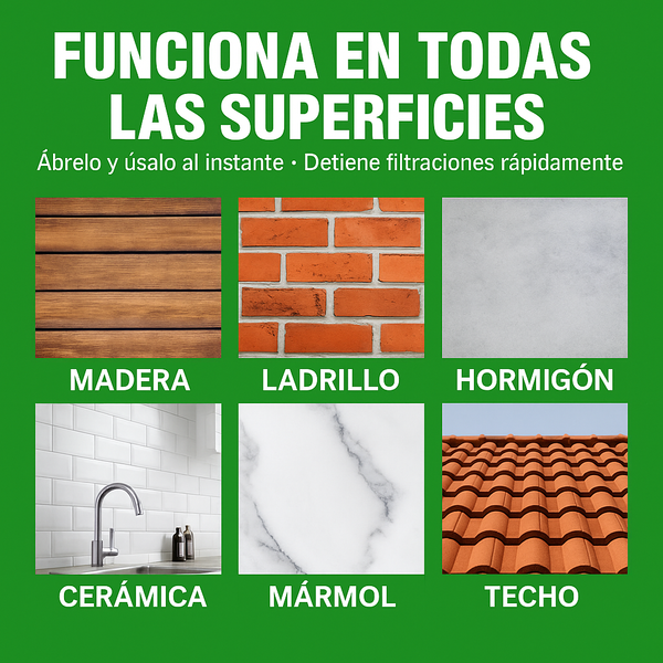 WATER BLOCK PROTECTION™ Sellador adhesivo transparente 1 Kilo